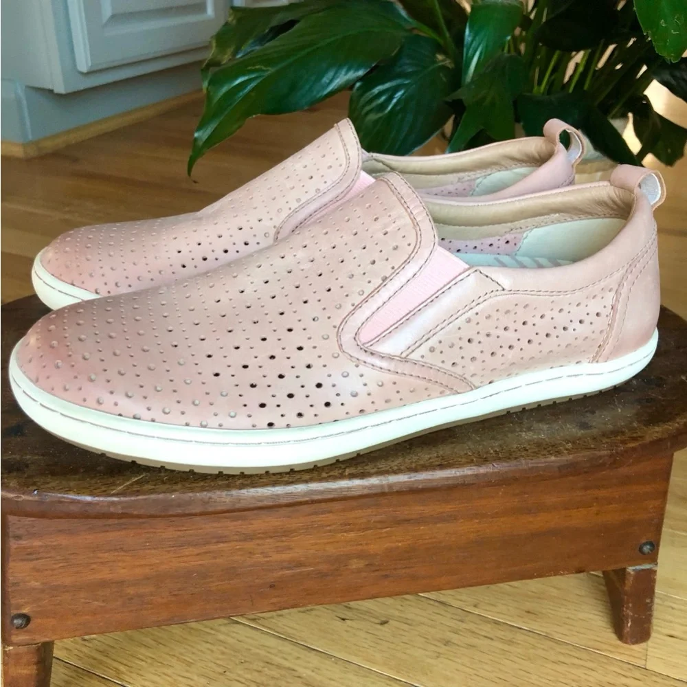 Taos COURT Perforated leather Comfort Sneakers Shoes Size 9.5 PINK - Picture 4 of 12